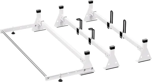 Miniatura 10 de VEVOR Portaequipajes de escalera para techo de furgoneta de 54 pulgadas, capacidad de 800 libras, portaequipajes de techo de acero resistente
