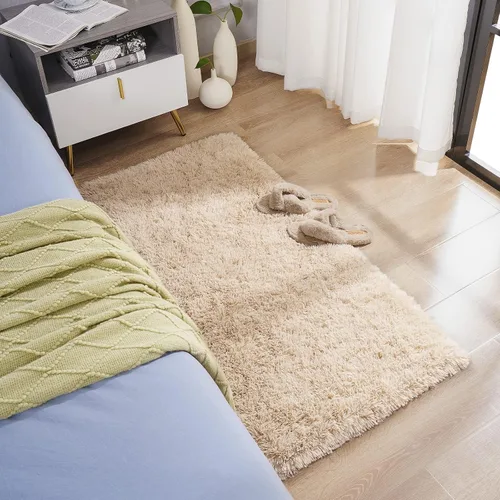 Miniatura 2 de BENRON Alfombras de pasillo esponjosas de 2 x 4 pies, suaves y largas para dormitorio, pasillo, entrada, cocina, alfombra lavable para decoración
