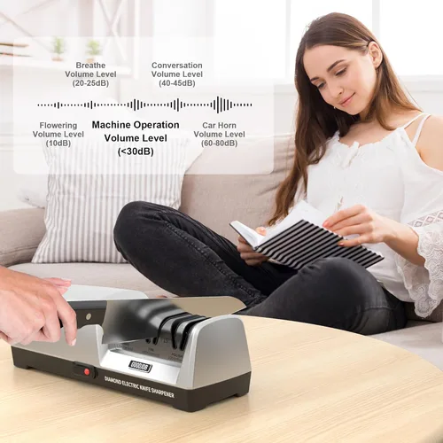 Miniatura 5 de Afilador de cuchillos eléctrico para cuchillos de cocina, sistema automático de afilado de cuchillos profesional goodjob con abrasivos de diamante