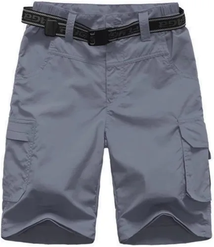 Miniatura 3 de Pantalones de secado rápido para niños para exteriores, pantalones cargo para senderismo, escalada, pantalones convertibles, pantalones de pesca