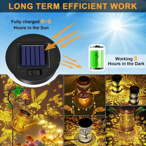Miniatura 6 de Ostritec Paquete de 2 luces solares de repuesto, parte superior de 3.3 pulgadas, parte inferior de 2.91 pulgadas, impermeable, blanco cálido