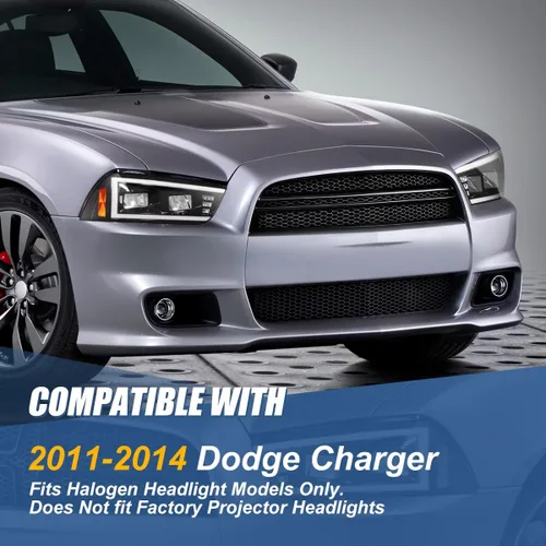 Miniatura 7 de Auto Dynasty Conjunto de faros delanteros LED DRL completos con señal de giro LED ámbar compatible con Dodge Charger 2011-2014, lado del conductor