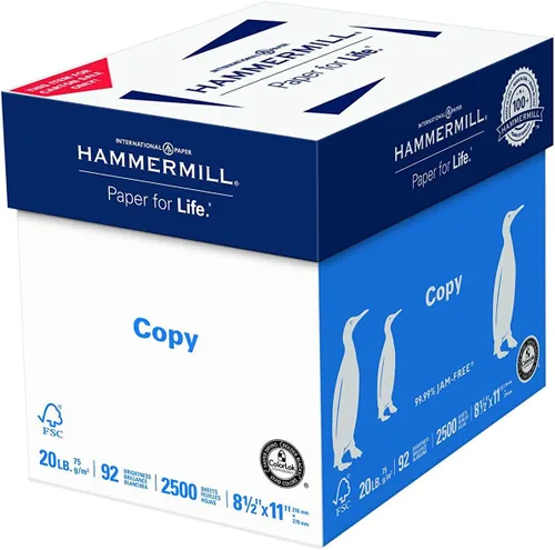 Miniatura 11 de Hammermill Papel para impresora, papel de copia de 20 libras, 8.5 x 11 pulgadas, 1 paquete pequeño (400 hojas), brillo 92, fabricado en los Estados