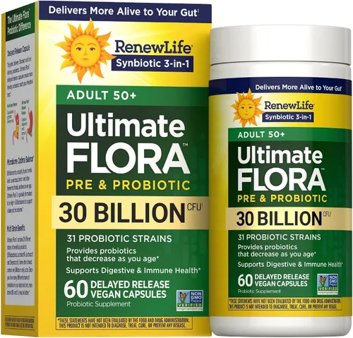 Miniatura 8 de Renew Life –Última flora para adultos 50 + Suplemento Probiótico de 30 mil millones, 90 unidades (Ex fórmula senior), 631257595607, 30, 1, 1