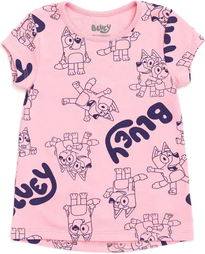 Miniatura 4 de Bluey Paquete de 4 camisetas para niñas de niños pequeños a niños pequeños