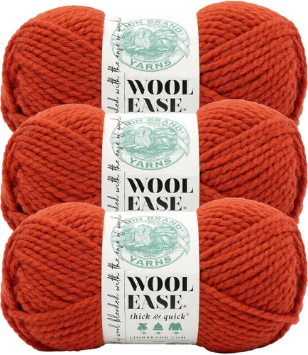 Miniatura 81 de Lion Brand Yarn - Ovillo de lana Wool-Ease Thick & Quick color fuerza aérea