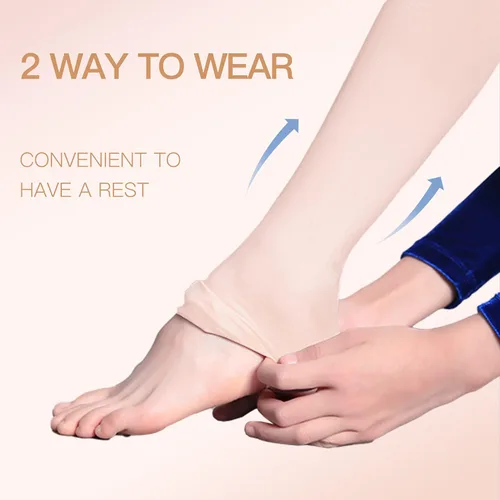 Miniatura 2 de HETH Mallas de ballet para niñas, mallas de baile ultrasuaves convertibles