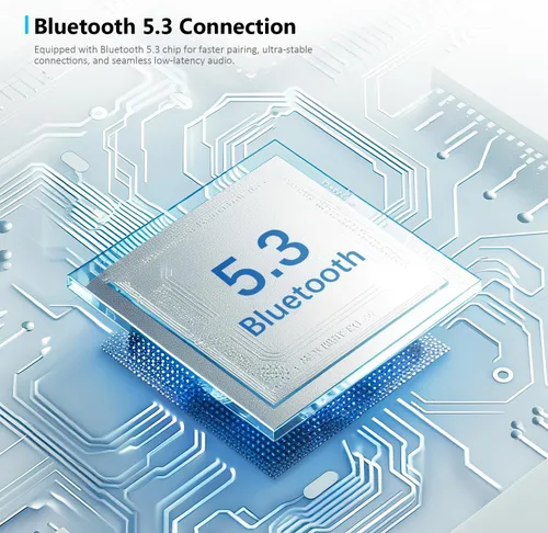 Miniatura 3 de Auriculares inalámbricos, auriculares Bluetooth 5.3, semi-intraurales con cancelación de ruido AI, tiempo de reproducción de 24 horas, ajuste Blanco