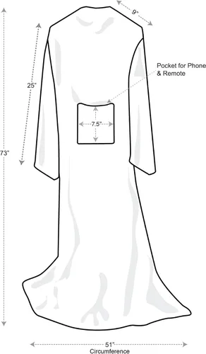 Miniatura 8 de Catalonia - Manta con mangas y bolsillos, acogedora manta de forro polar suave de visón, manta de microfelpa para mujeres y hombres, 73 x 51