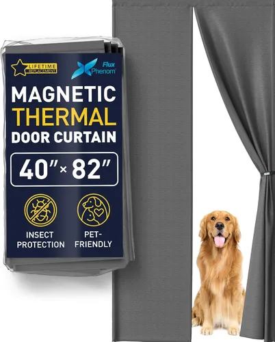 Miniatura 12 de Puerta magnética de mosquitero Flux Phenom - Los insectos afuera, la brisa adentro - Instalación de 9 minutos, malla auto-sellada resistente de Negro
