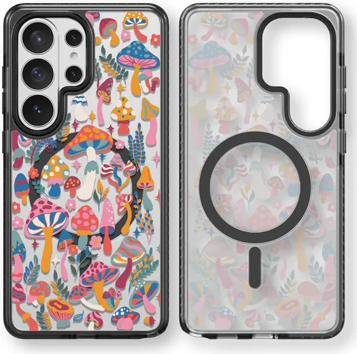 Miniatura 71 de Rosarnnah Funda compatible con Samsung Galaxy S24 Ultra, bonita estética, a la moda, divertida funda con estampado de gatito y gato, duradera a