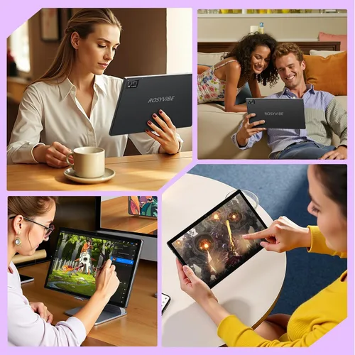 Miniatura 7 de Tablet Android 15 de 14 pulgadas 2025 con lápiz capacitivo, pantalla FHD 2K, 36 GB de RAM 256 GB ROM (1 TB TF), batería de 11580 mAh, MT6769 8