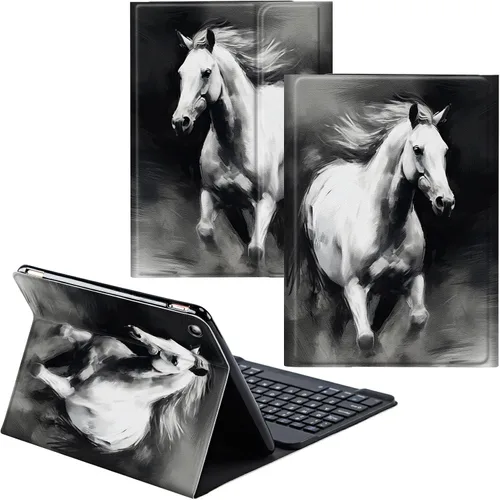 Miniatura 67 de Funda para Samsung Galaxy Tab S6 Lite 2022/2020 Teclado Inalámbrico Desmontable y Cubierta De Soporte De Cuero PU Funda Protectora Para Samsung
