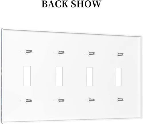 Miniatura 141 de Placa de Interruptor de Luz Azul de 1 Gang, Placa de Pared Decorativa de Palanca Individual, Cubierta de Placa de Pared de Palanca, Placa Frontal