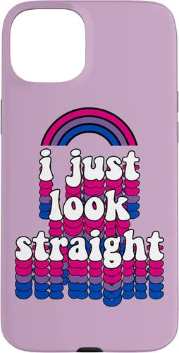 Miniatura 9 de I Just Look Straight Bisexual Rainbow Bisexual Pride Flag Case for iPhone 17