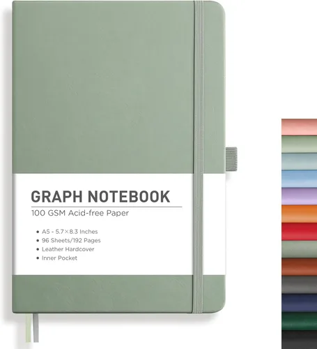 Miniatura 55 de RETTACY Cuaderno rayado, 192 páginas numeradas, tamaño A5 mediano (5.7 x 8.3 pulgadas), para hombres y mujeres, para hacer notas, escritura, trabajo
