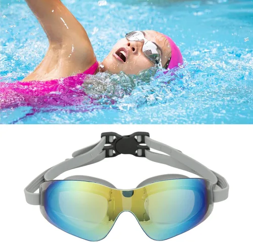 Miniatura 2 de GLOGLOW Gafas de natación, gafas de natación de gran angular para natatorio Gray