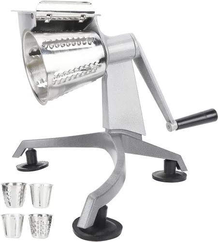 Fdit Cortador de verduras de manivela multifuncional Manual Speedy Rotared Vegetales Cortador de Frutas Rallador de Alimentos Procesadores de
