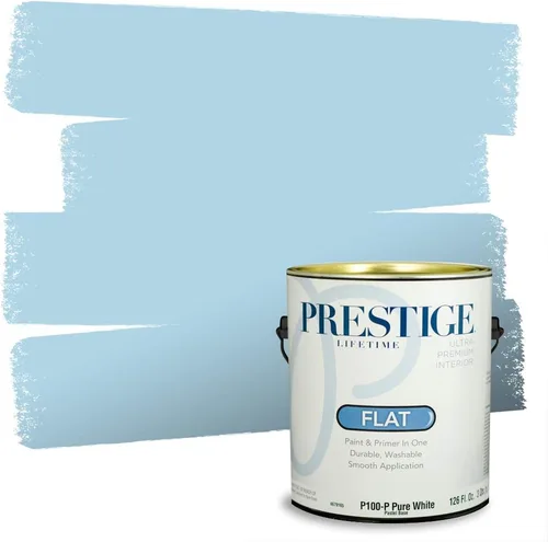 Miniatura 49 de Prestige Paints. - Base y pintura para exteriores en un solo galón, 1 galón. plano, comparable con Sherwin Williams Topsail. SW6799-PCM