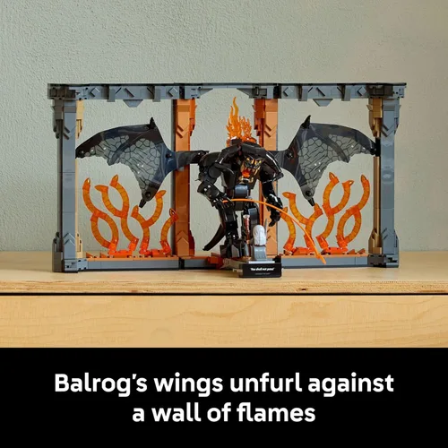 Miniatura 6 de LEGO Icons The Lord of the Rings: Balrog Book Nook Kit - Kit de construcción de manualidades DIY para adultos, 18+ - Minifigura coleccionable