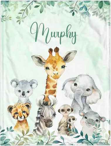 Miniatura 28 de Manta de Bebé Personalizada para Niñas, Manta de Bebé Personalizada con Nombre, Mantas Suaves y Acogedoras Personalizadas con Nombre para Niños