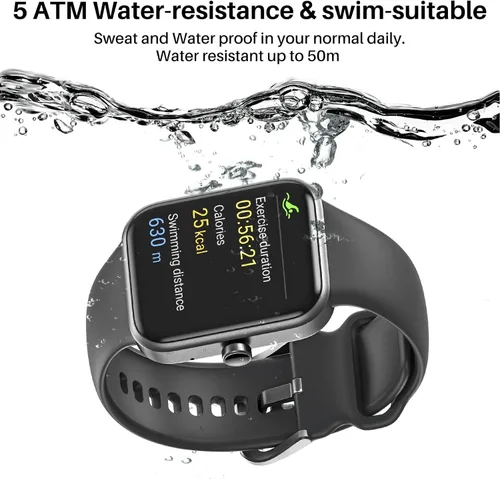 Miniatura 6 de TOZO S2 - Reloj inteligente Alexa integrado con monitor de actividad física y frecuencia cardíaca y oxígeno en sangre, monitor de sueño, pantalla