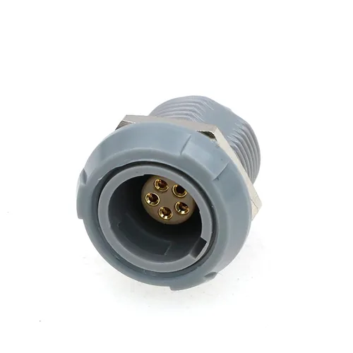 Miniatura 16 de 1P plástico PAG PKG enchufe enchufe Push Pull Auto bloqueo Hold Conector 2 Pin Plug macho para médico