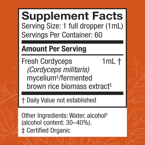 Miniatura 2 de Host Defense Extracto de Cordyceps - Suplemento de apoyo inmunológico y energético - Suplemento de salud renal con Cordyceps - Apoyo físico
