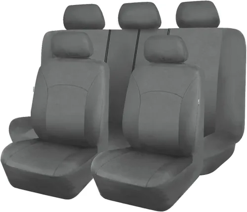 Miniatura 10 de Flying Banner Fundas de asiento de coche, asientos delanteros, asiento trasero, poliéster, protectores de asiento de automóvil, instalaciones Negro