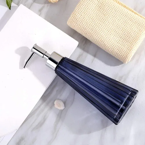 Miniatura 3 de YunNasi Dispensador de jabón con bomba, dispensador de jabón líquido recargable para encimera de baño, fregadero de cocina (azul)