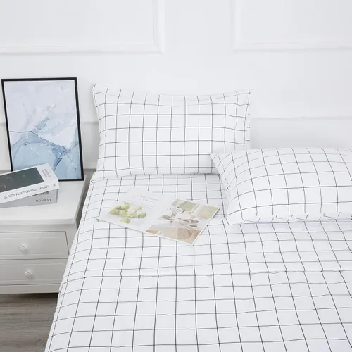 Miniatura 49 de Juego de sábanas de cama de 4 piezas - Tamaño completo - Juego de sábanas de cama de microfibra suave y duradera, bolsillo profundo, resistente a