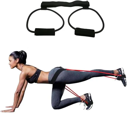 Miniatura 9 de Bandas de resistencia para glúteos con cinturón para entrenar a las mujeres, bandas de ejercicio para esculpir tus glúteos 20 lbs