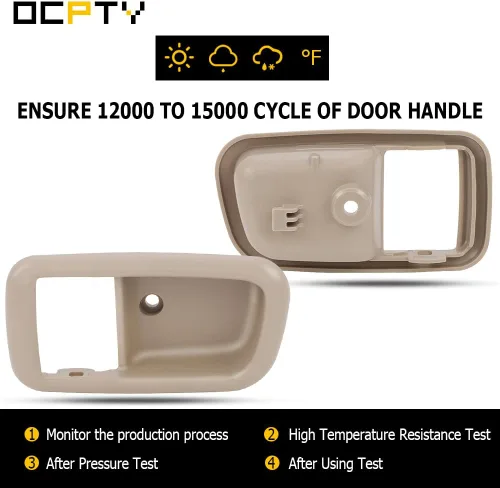 Miniatura 4 de OCPTY Manija de puerta interior delantera izquierda del conductor de repuesto para Toyota Tundra 2000-2006 para Toyota Tundra manija