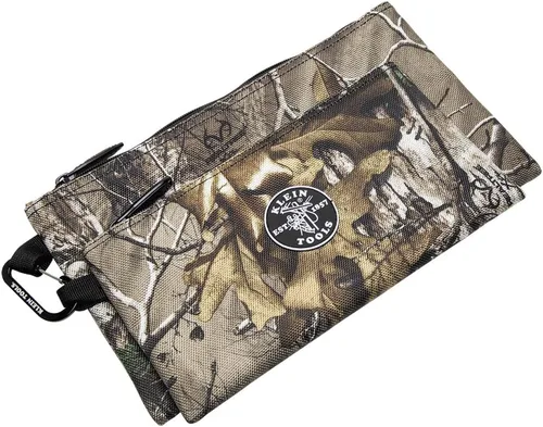 Miniatura 9 de Klein Tools 55560 Bolsas con cremallera, las bolsas de camuflaje son de 12.5 y 10 pulgadas, camuflaje de tejido balístico 1680d de 2 piezas