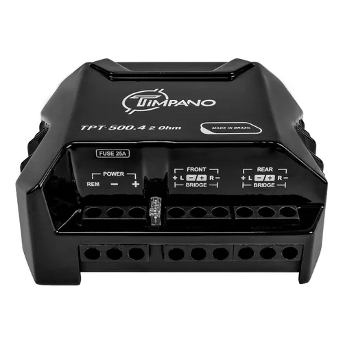 Miniatura 3 de Timpano Amplificador para Auto de 4 Canales de Audio 4 x 125 Vatios 2 Ohmios, TPT-500.4 Pequeño Amplificador de 4 Canales de 12 Voltajes de Rango