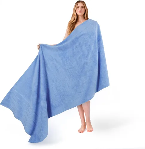 Miniatura 137 de American Soft Linen - Juego de 4 toallas, 100% de algodón turco, 27 x 54 pulgadas, tamaño extragrande, toallas para la ducha, color amarillo