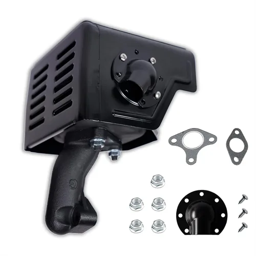 JMCHstore Tubo de Silenciador de Escape con Deflector Para Predator 301cc, Motor de Honda GX240 GX270 8HP 9HP, Motor de Lifan Loncin, Bomba de Agua