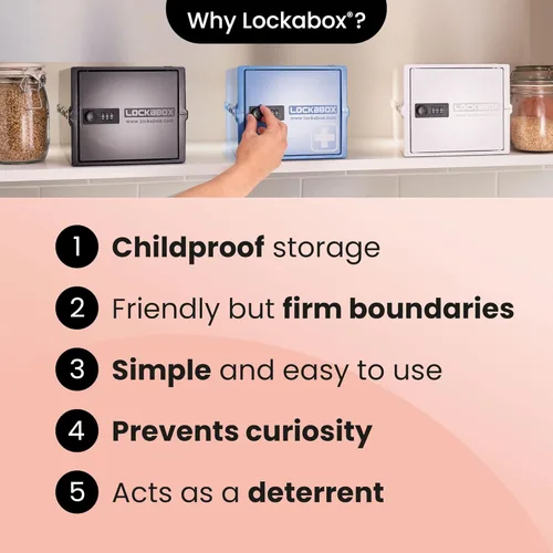 Miniatura 11 de Lockabox - Caja con cerradura para alimentos, medicina y electrónica, caja de utilidad con cerradura de combinación, caja confiable con cerradura