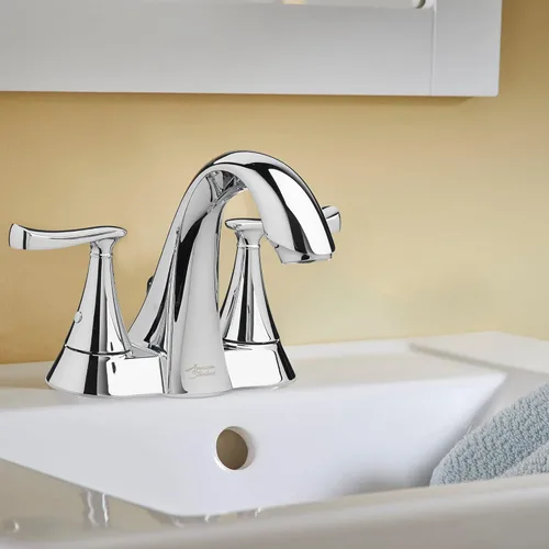 Miniatura 4 de Chatfield® - Grifo de baño de 4 pulgadas con 2 manijas (1,2 gpm/4,5 L/min) con manijas de palanca Cromo pulido