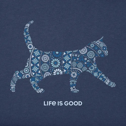 Miniatura 2 de Life is Good Women's Long Sleeve Vneck Cotton Tshirt