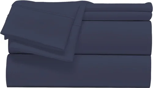 Miniatura 9 de Giza Sheets - Juego de sábanas de algodón Giza tamaño Queen para colchones de hasta 18 pulgadas de profundidad, juego de sábanas de 4 piezas