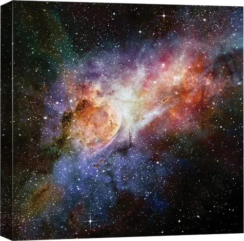 Miniatura 12 de Lienzo decorativo con diseño de un hermoso paisaje, para la decoración del hogar, The Cosmic Cloud, 12" x 12