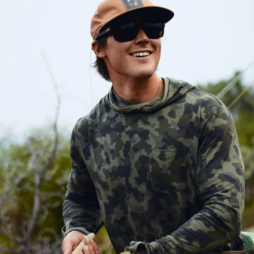 Miniatura 6 de Free Fly Sudadera ligera con capucha para hombre, con protección solar UPF 20+ para hombre, transpirable, manga larga, para pesca