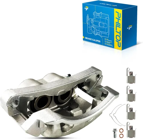 Miniatura 18 de PHILTOP Conjunto de Pinza de Freno de Disco Delantero Compatible con Jeep Wrangler 1990-2006, Jeep Cherokee 1990-2001, Grand Cherokee 1993-1998