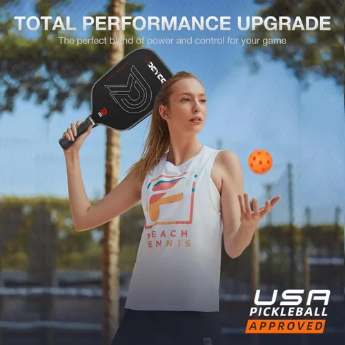 Miniatura 5 de DGYGQ Pickleball Paddles, T700SC Power Carbon Fiber Pickleball Paddle with Polypropylene Honeycomb Core, Increased Power for Ultimate Spin &