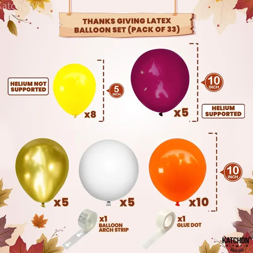 Miniatura 3 de KatchOn Juego de globos y pancartas de Happy Friendsgiving – Grande de 16 pulgadas, paquete de 3 Globos de pavo y calabaza Cartel de regalo