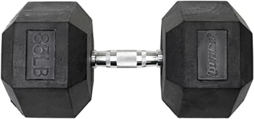 Miniatura 23 de Lifeline Mancuernas hexagonales de fitness, mancuernas hexagonales envueltas en goma, calidad premium, mango moleteado ergonómico, campanas tontas