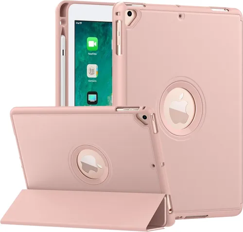 Miniatura 10 de MoKo - Funda para iPad 9.7 pulgadas (6.ª / 5.ª Generación, modelo 2018 / 2017) con soporte para Apple Pencil, cubierta inteligente delgada con logo