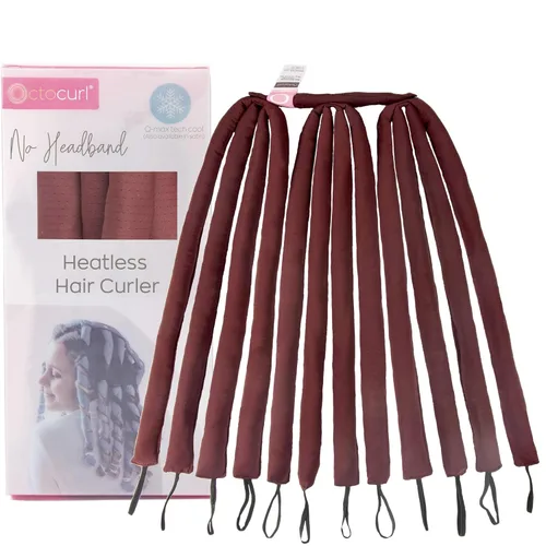 Miniatura 16 de Octocurl Rizador de pelo sin calor sin diadema, suave envoltura rizadora de pulpo para rizos nocturnos, espiral, suelto, ondas de playa, peinado sin