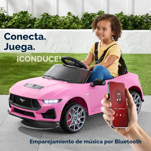 Miniatura 4 de Best Choice Products Auto Eléctrico de Paseo de 12V para Niños con Licencia Oficial de Ford Mustang con Control Parental, Luces LED, 2 Velocidades